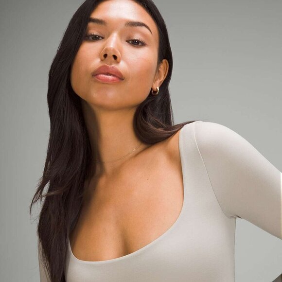 NWT Lululemon Wundermost Ultra-Soft Nulu Square-Neck Long-Sleeve Bodysuit Rivers - Picture 3 of 11